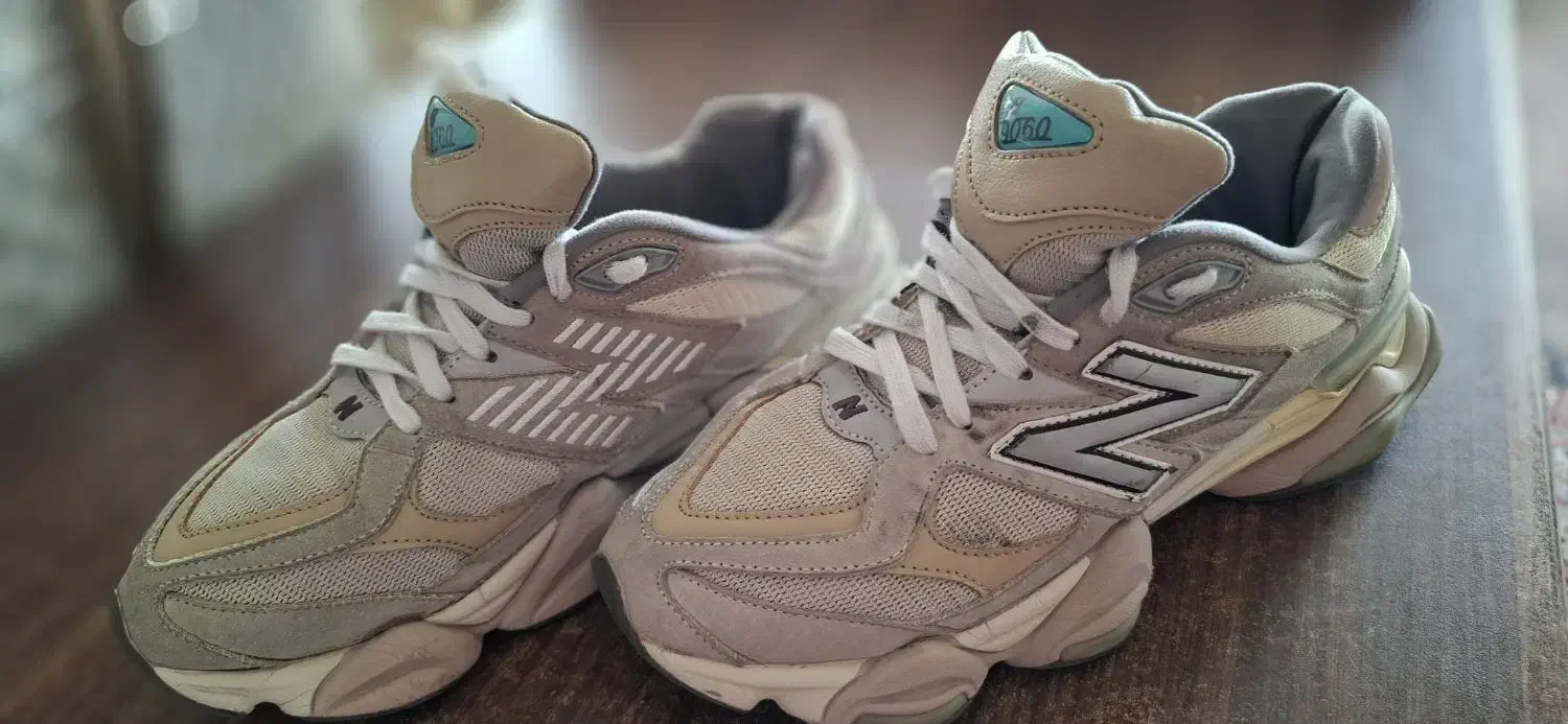 کفش نیوبالانس 9060 طوسی کرم و سبز سیریNB|کیف، کفش، کمربند|کرج, کلاک بالا|دیوار