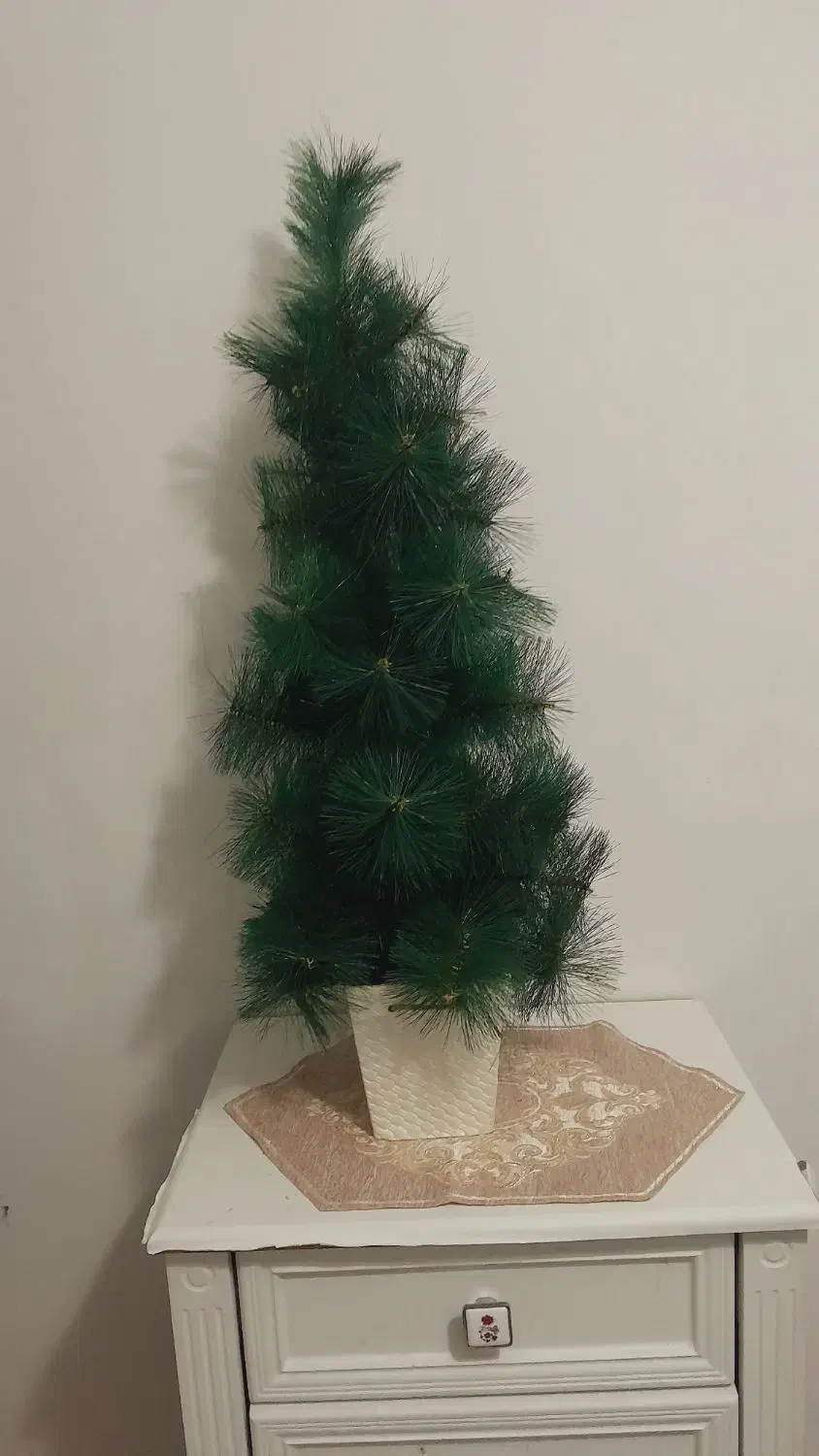 درخت کاج مصنویی|گل مصنوعی|رشت, حمیدیان|دیوار