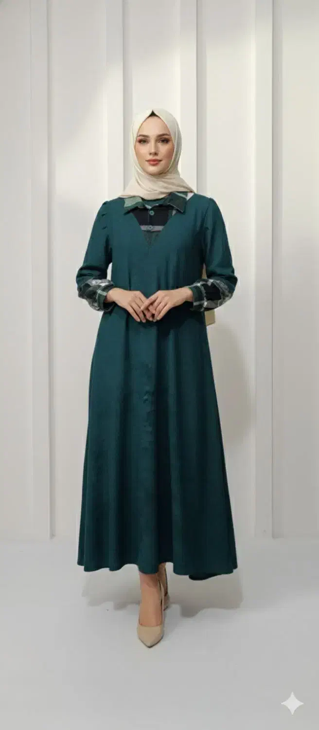 مانتو عبایی زنانه مزونی مخمل کبریتی ترند|لباس|خلیل آباد, |دیوار