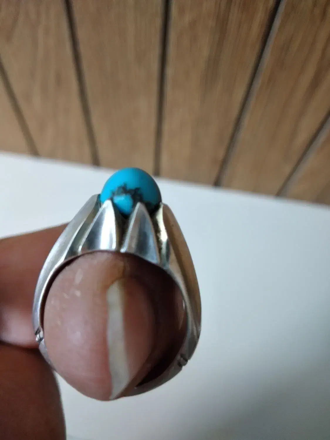 انگشتر فیروزه مصری|زیورآلات و اکسسوری|قم, شهرک مهدیه (مدرس)|دیوار