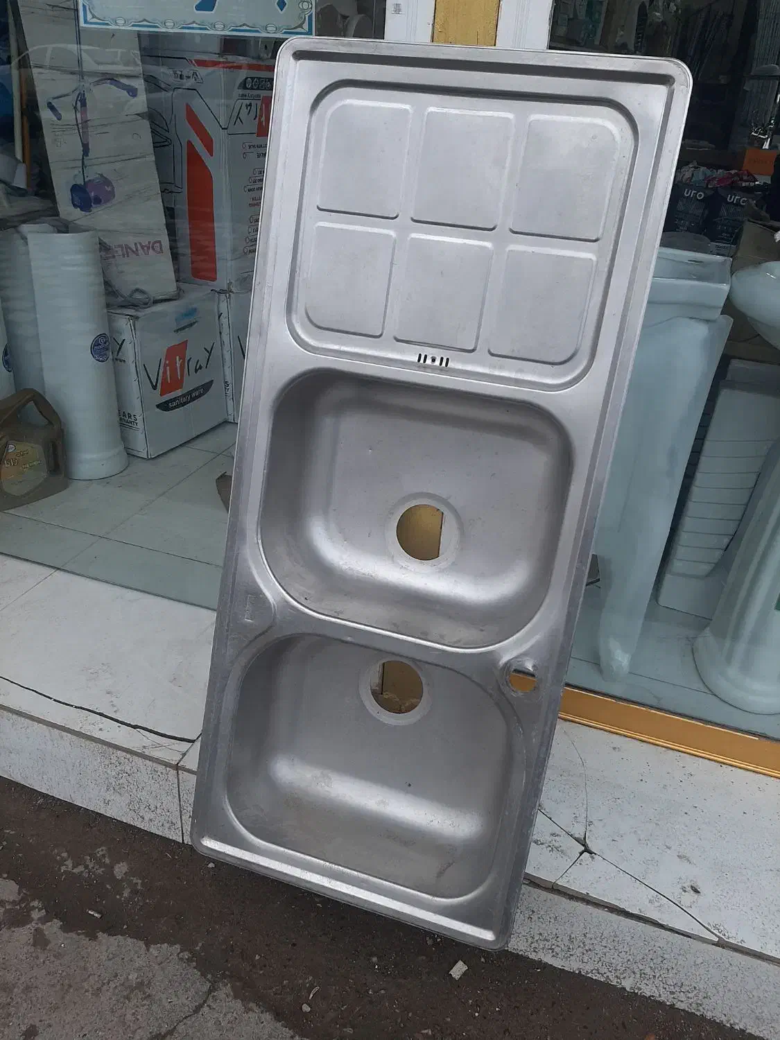 دوعدد سینگ دست دوم|آب‌چکان و نظم‌دهنده ظروف|آستانه اشرفیه, |دیوار