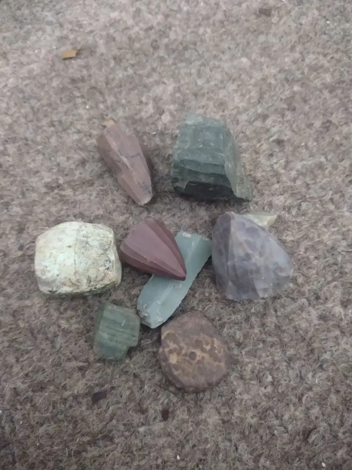 بنام خدا یک سری سنگ دوران عصر سنگی و مس|کلکسیون اشیاء عتیقه|خرم‌آباد, |دیوار