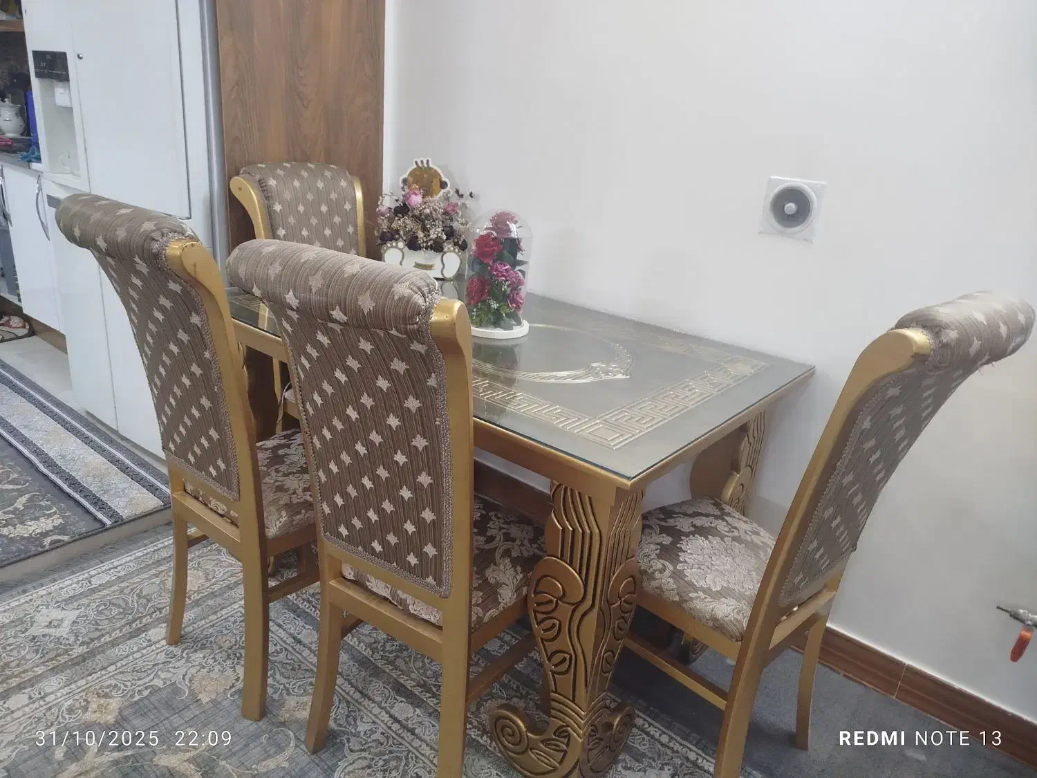 میز ناهار خوری 4نفر|میز و صندلی غذاخوری|قم, باسکول|دیوار