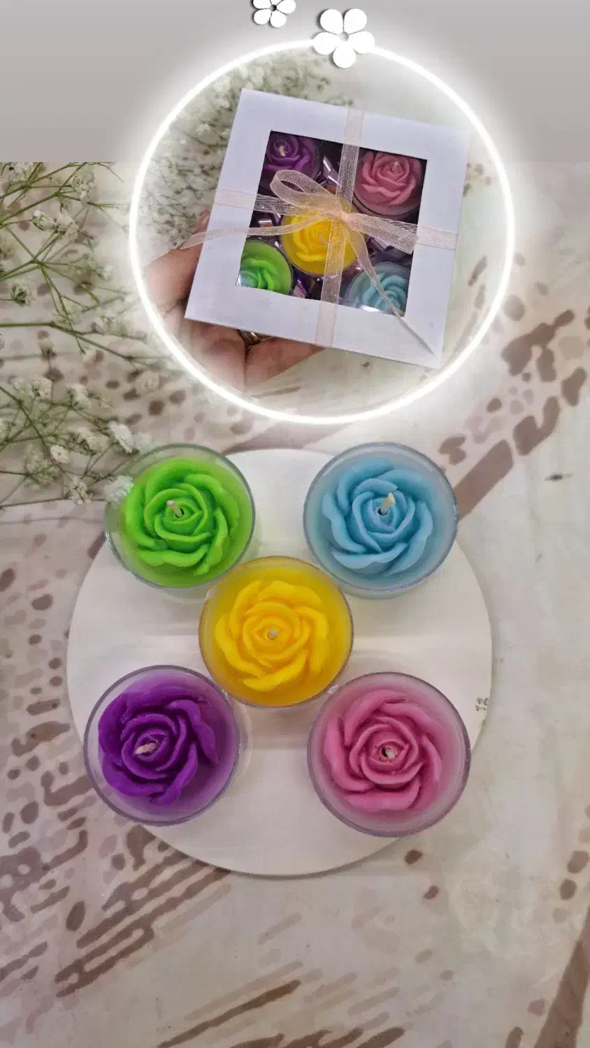 انواع شمع دستساز و دکور|صنایع دستی و سایر لوازم تزئینی|رشت, سلیمانداراب|دیوار