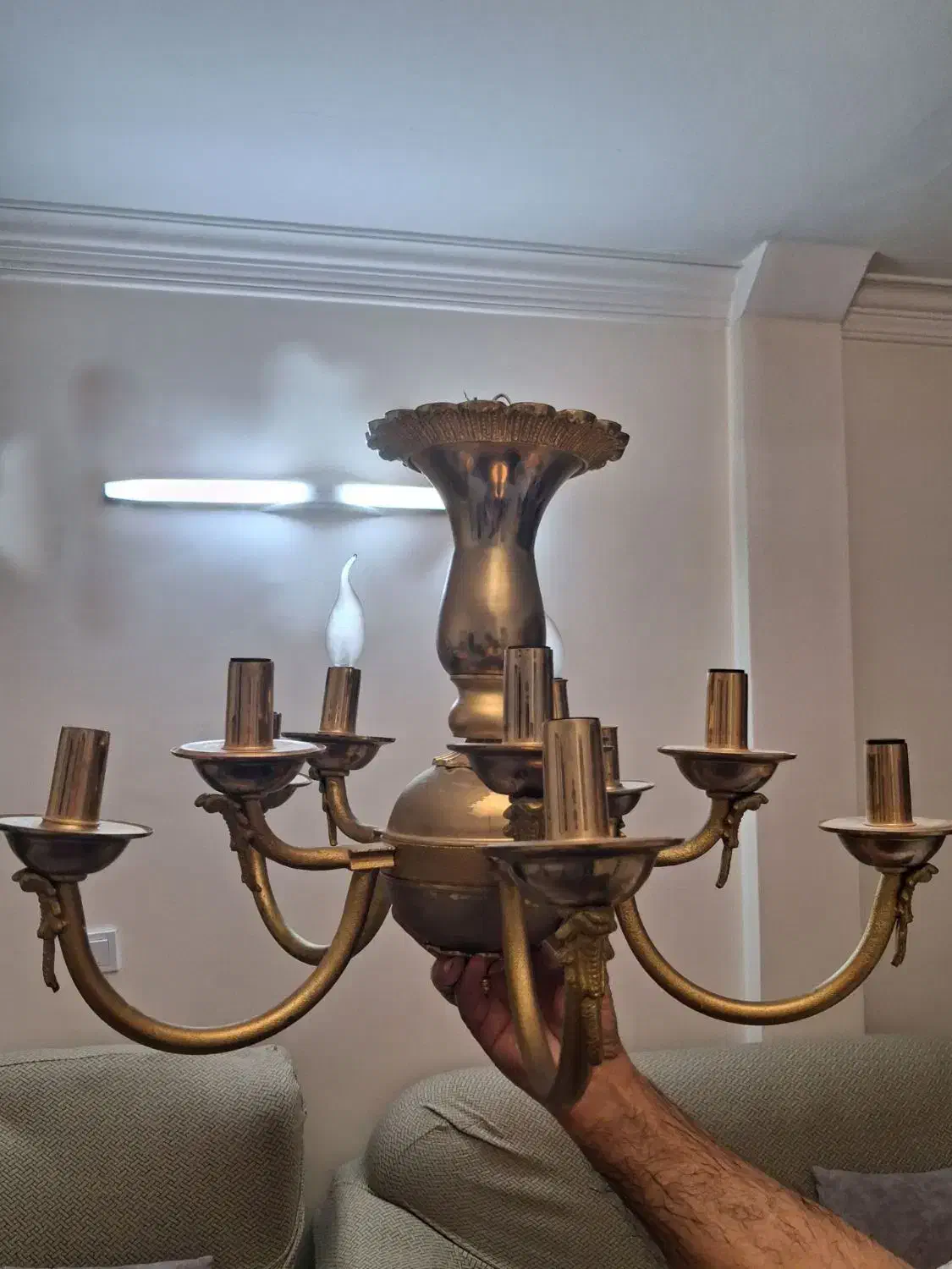 لوستر برنج|لوستر و چراغ آویز|تهران, مسعودیه|دیوار