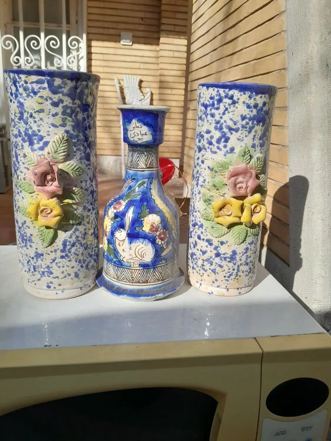 چراق نفتی ولاله گلدان قدیمی|چراغ خواب و آباژور|اصفهان, آبشار|دیوار