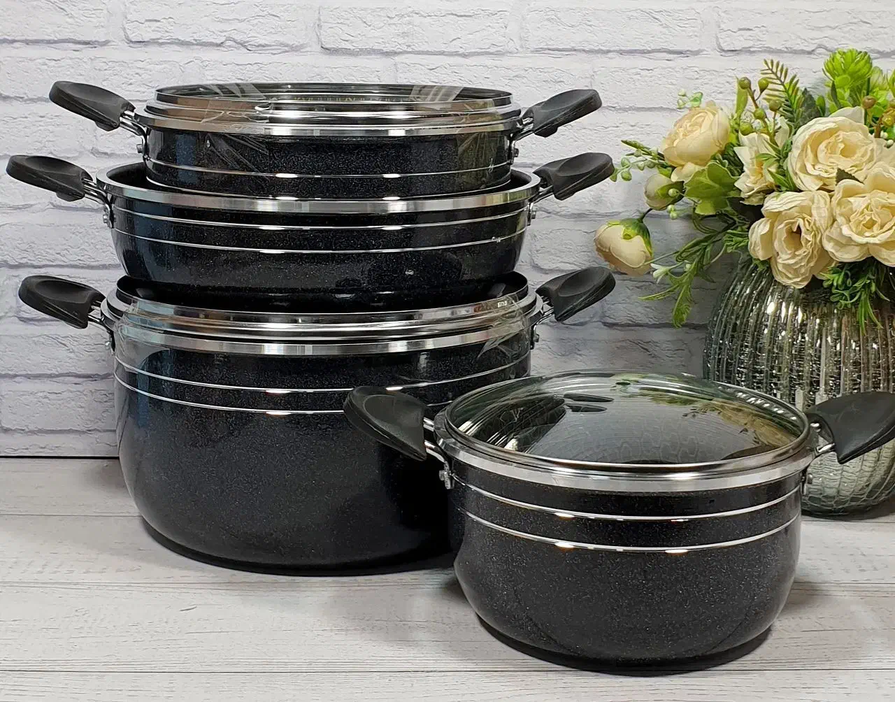 سرویس 7 پارچه قابلمه ouj با قیمت مناسب|ظروف پختوپز|هرسین, |دیوار