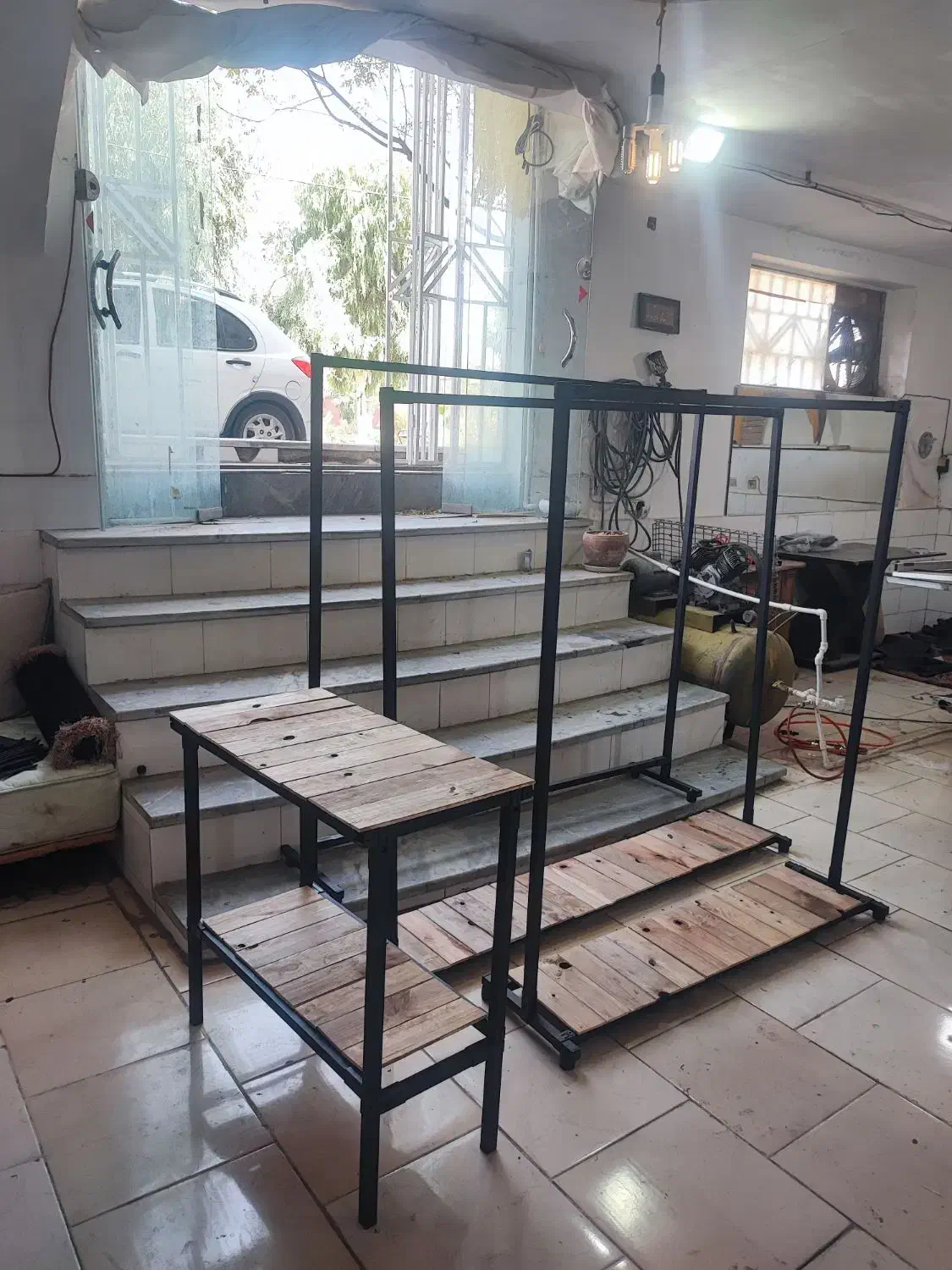 انواع رگال لباس جاکفشی قفسه انواع میز نصب در محل|کتابخانه، شلف، قفسههای دیواری|ساوه, |دیوار