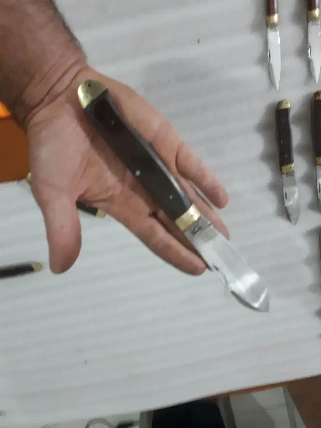 انواع چاقو جیبی|کلکسیون اشیاء عتیقه|اردبیل, |دیوار