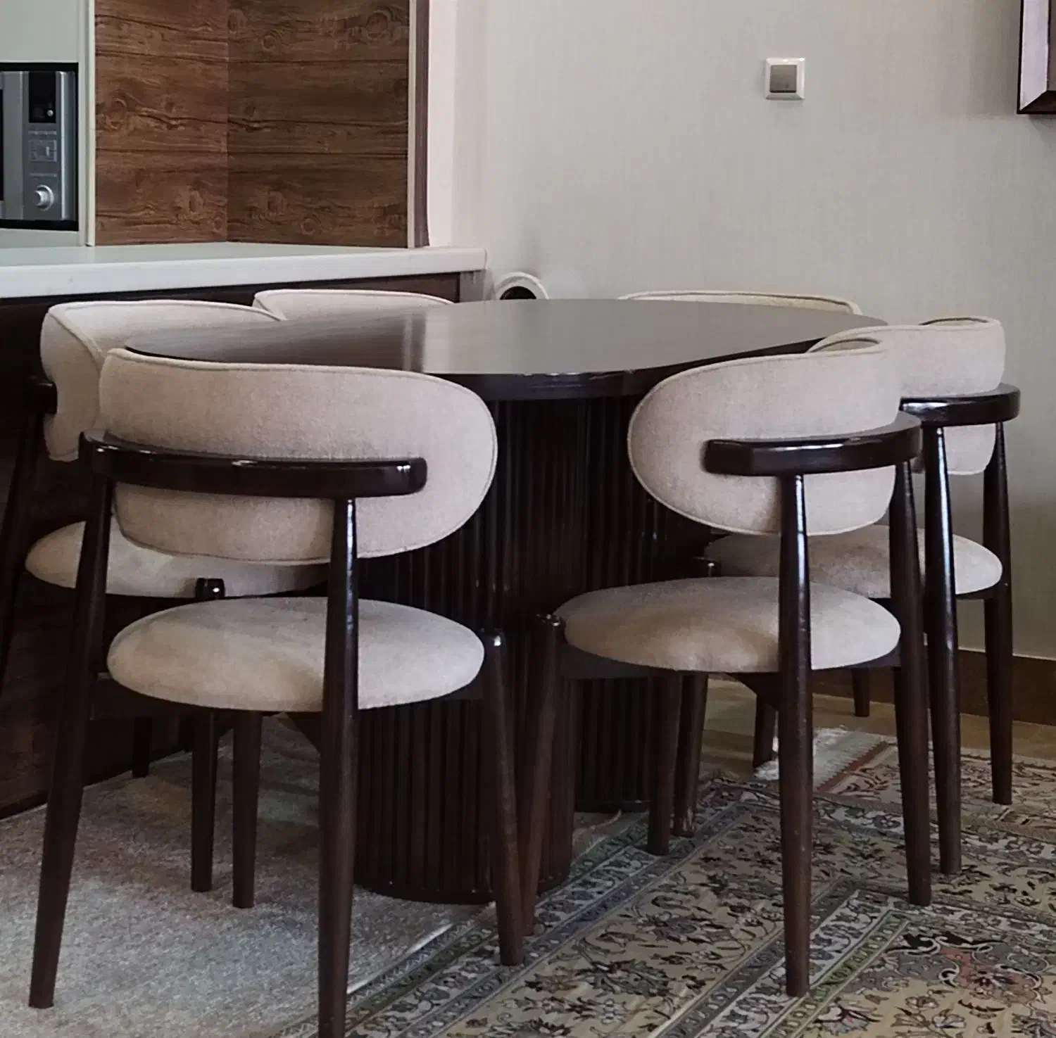 میز ناهار خوری 6 نفره|میز و صندلی غذاخوری|قم, شهرک قدس|دیوار