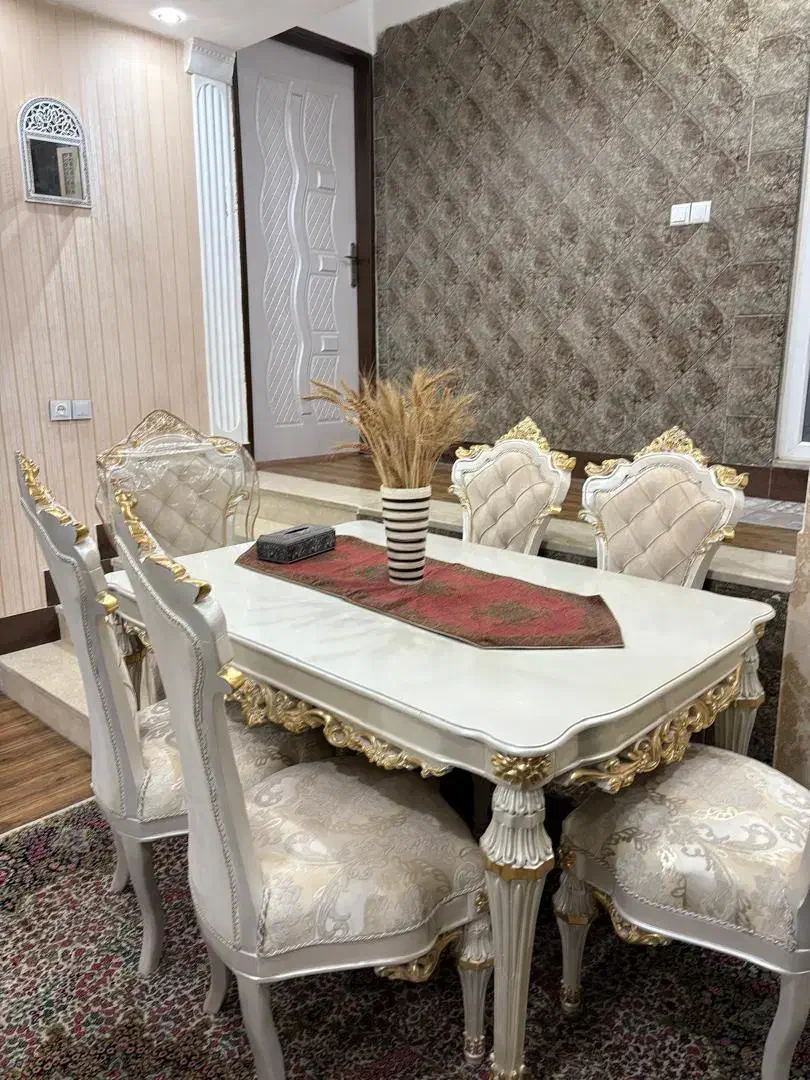 میز نهار خوری شش نفره سلطنتی نو|میز و صندلی غذاخوری|سیرجان, |دیوار