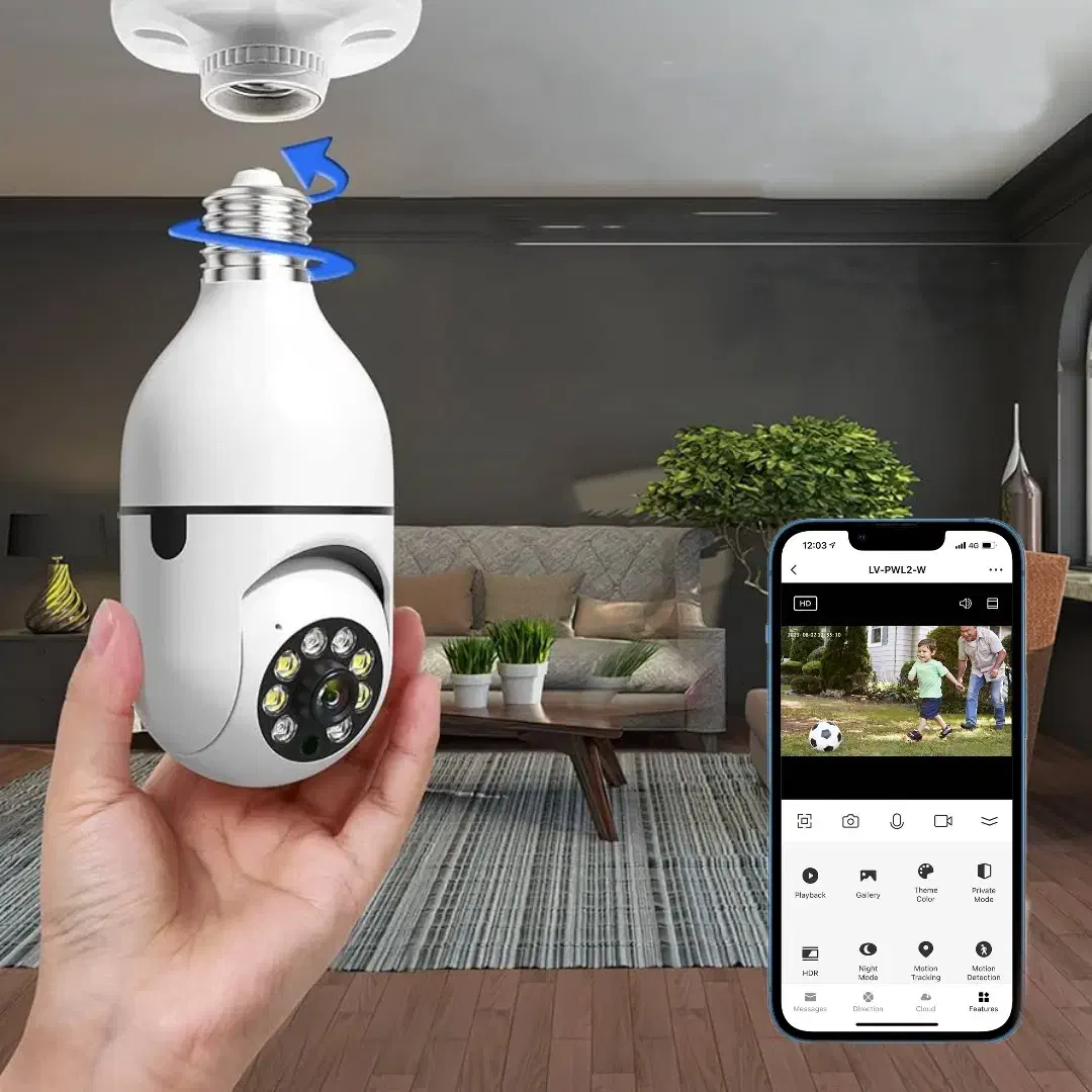 هیچ چیزی از دید او دور نیست/دوربین لامپی چرخشی|دوربین مداربسته|کرمان, |دیوار