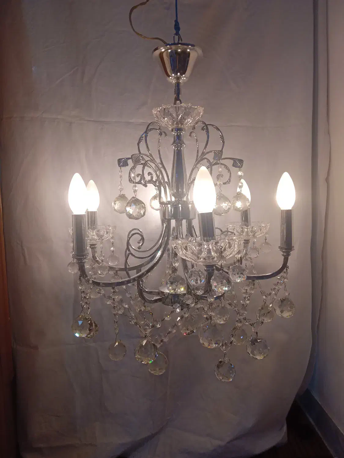 لوستر تمام استیل|لوستر و چراغ آویز|اراک, |دیوار