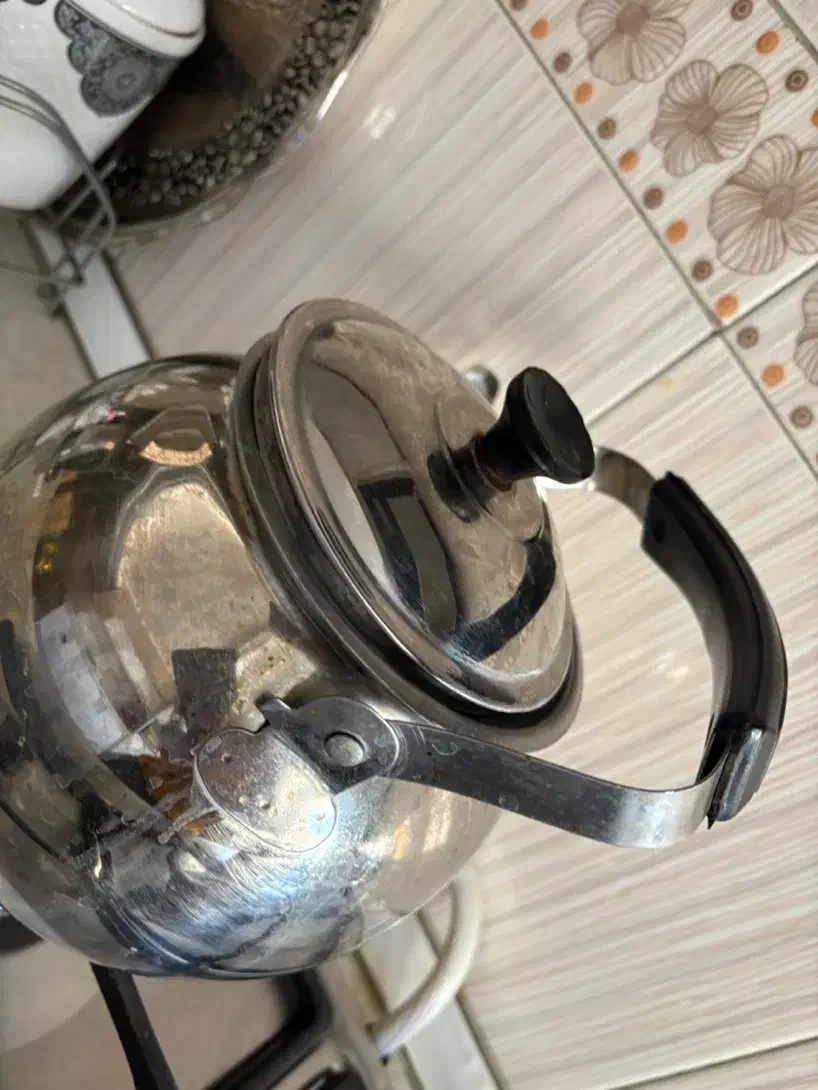 کتری استیل بزرگ ساده|قوری، کتری، قهوهساز دستی|گلستان (تهران), |دیوار