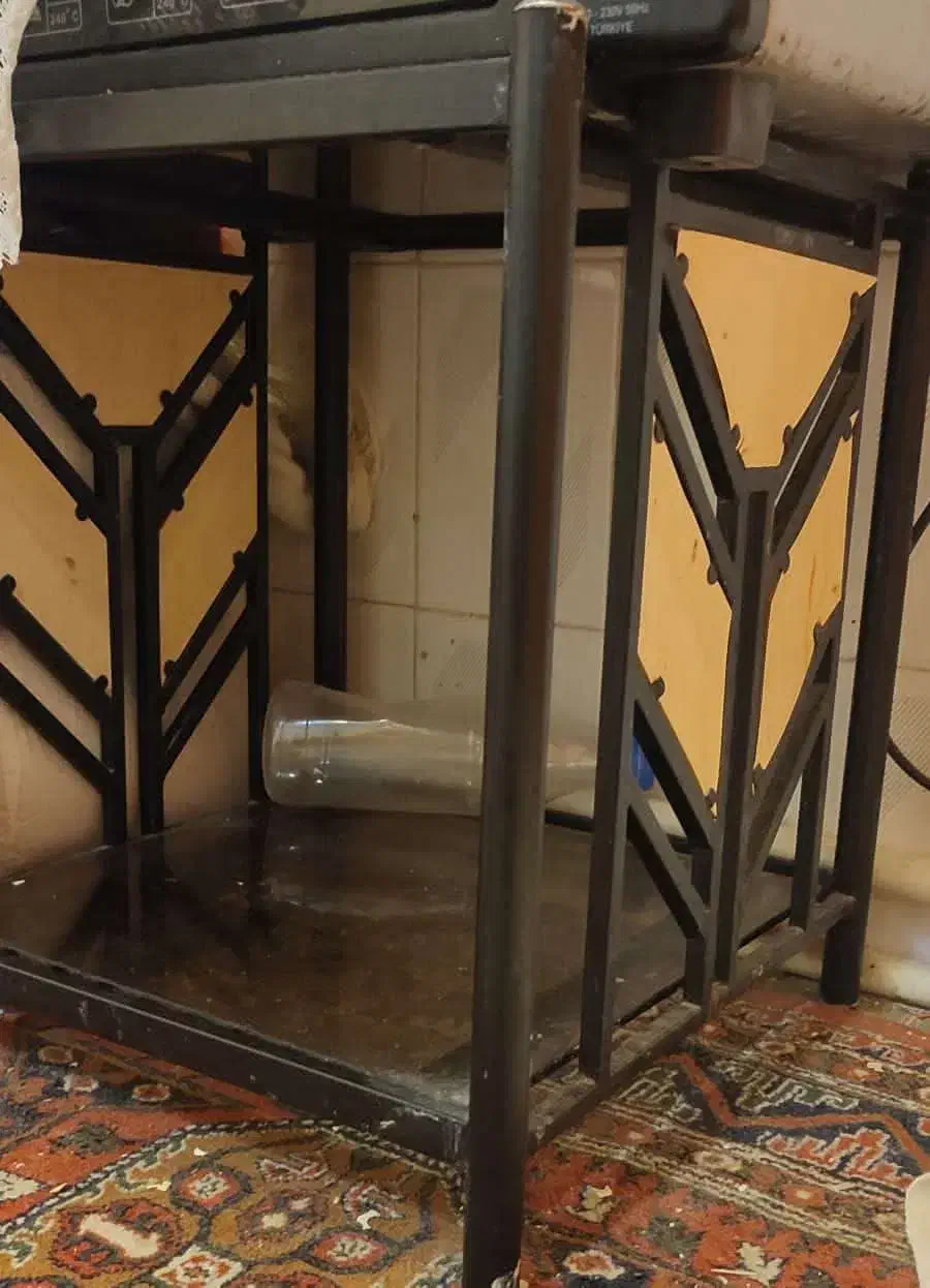 یک جفت میز عسلی دو طبقه|مبلمان خانگی و میز عسلی|لاهیجان, شهید آوینی|دیوار