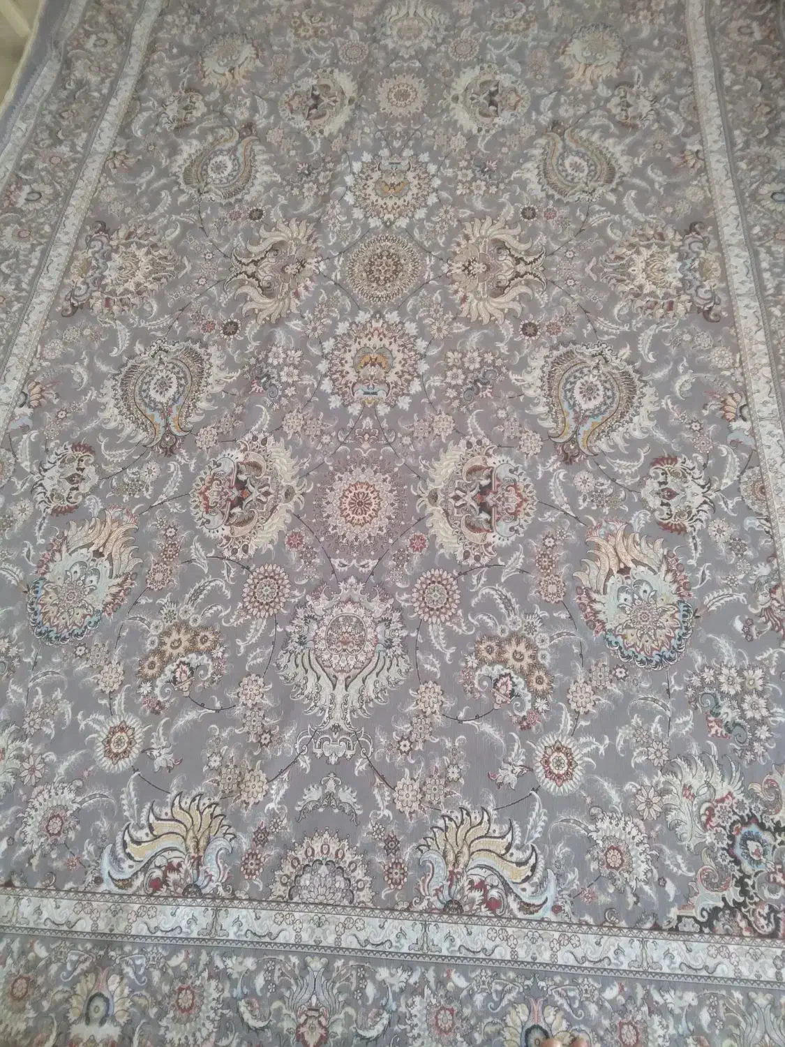 رو فرشی .طرحه کتان ابریشم|روفرشی|مراغه, |دیوار