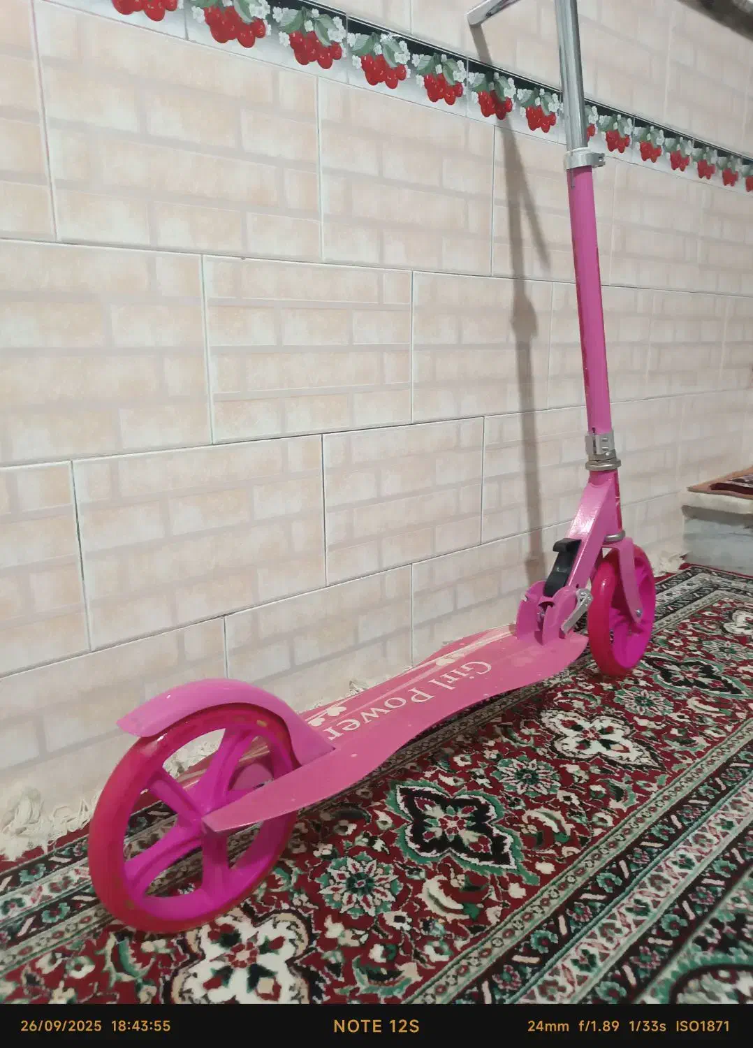 اسکوتر سایز بزرگ دخترانه|دوچرخه، اسکیت، اسکوتر|یاسوج, |دیوار
