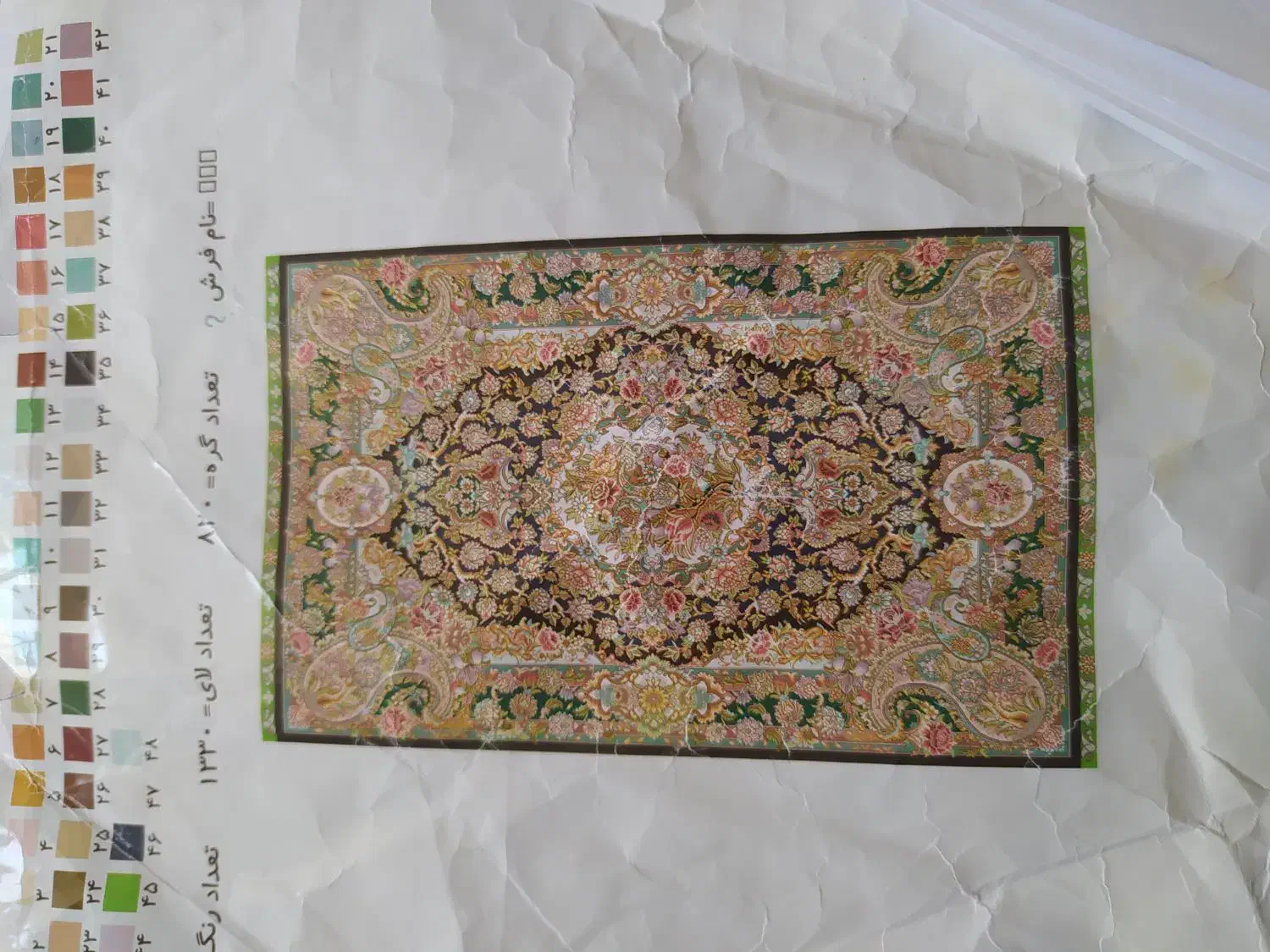 نخ و نقشه سالاری|تابلو فرش|تهران, زرکش|دیوار