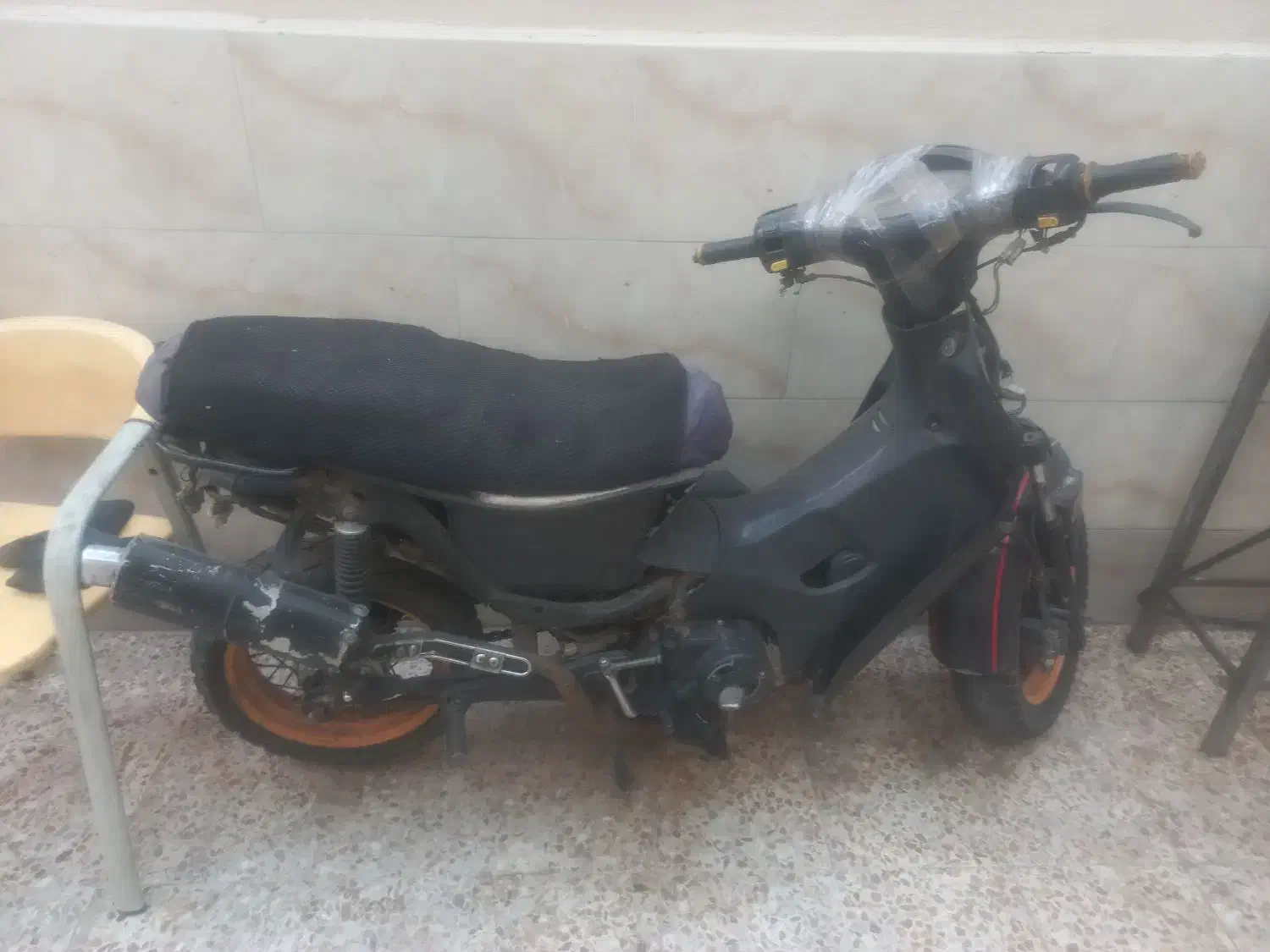 موتور دایچی ۱۳۰ معاوضه با کولر یخچال دوچرخه ب قیمت|موتورسیکلت|اهواز, زندوکیلی|دیوار