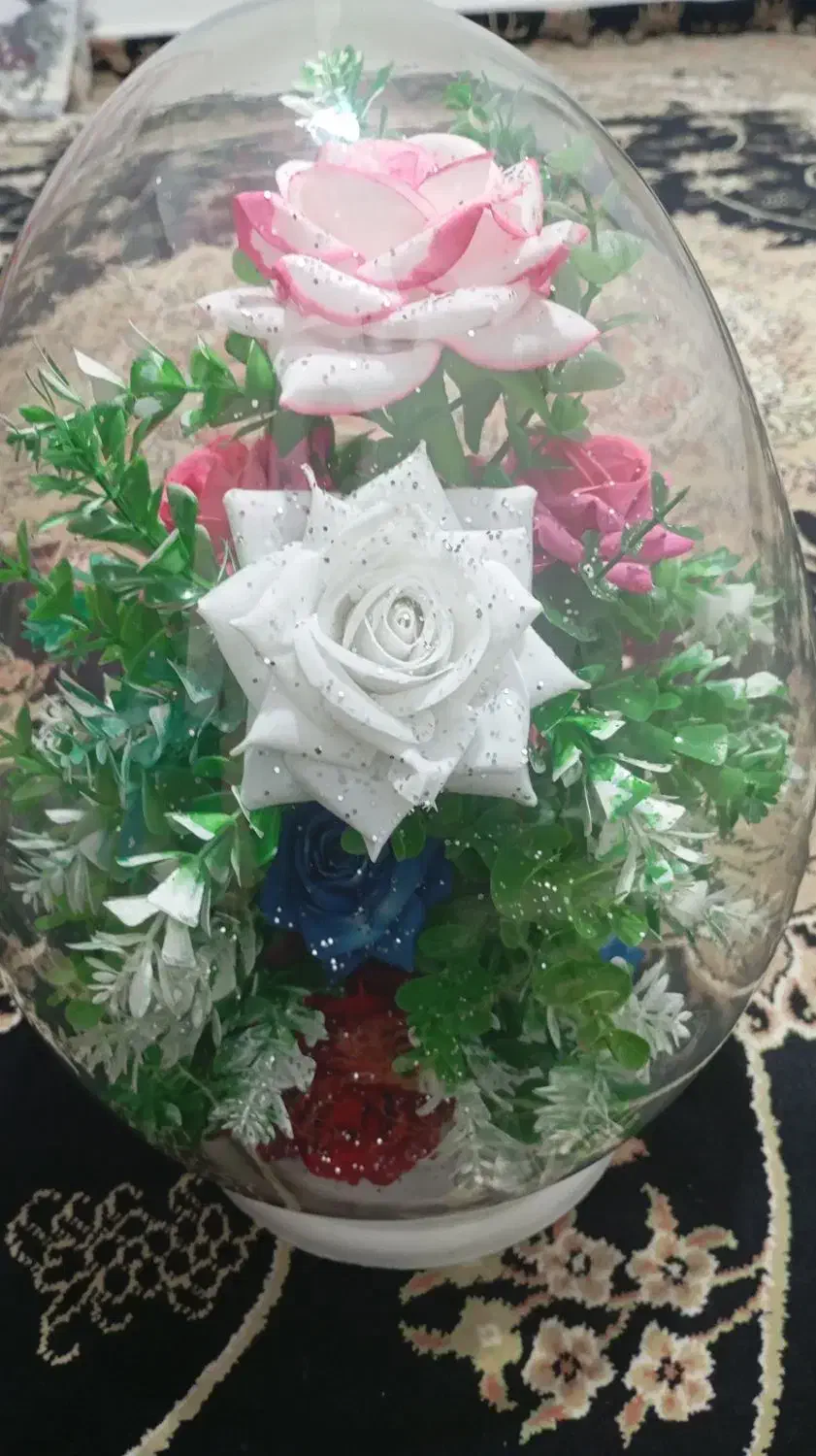 باکس شیشه ای گل وعروسک|گل مصنوعی|قرچک, مهدیه|دیوار