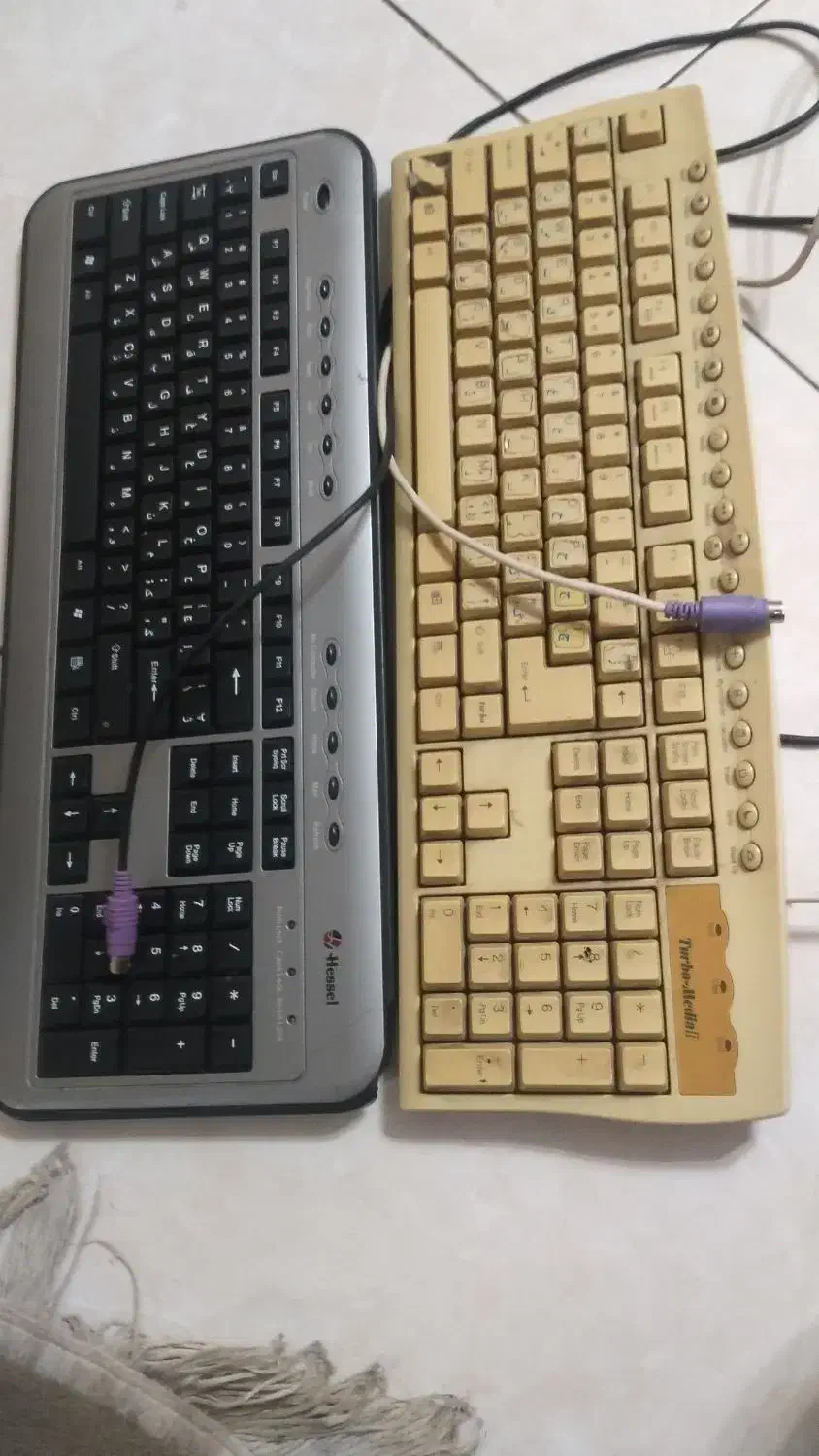 دو عدد کیبورد Hessel و توربو مدیا ll|قطعات و لوازم جانبی رایانه|کرج, کوی کارمندان شمالی|دیوار