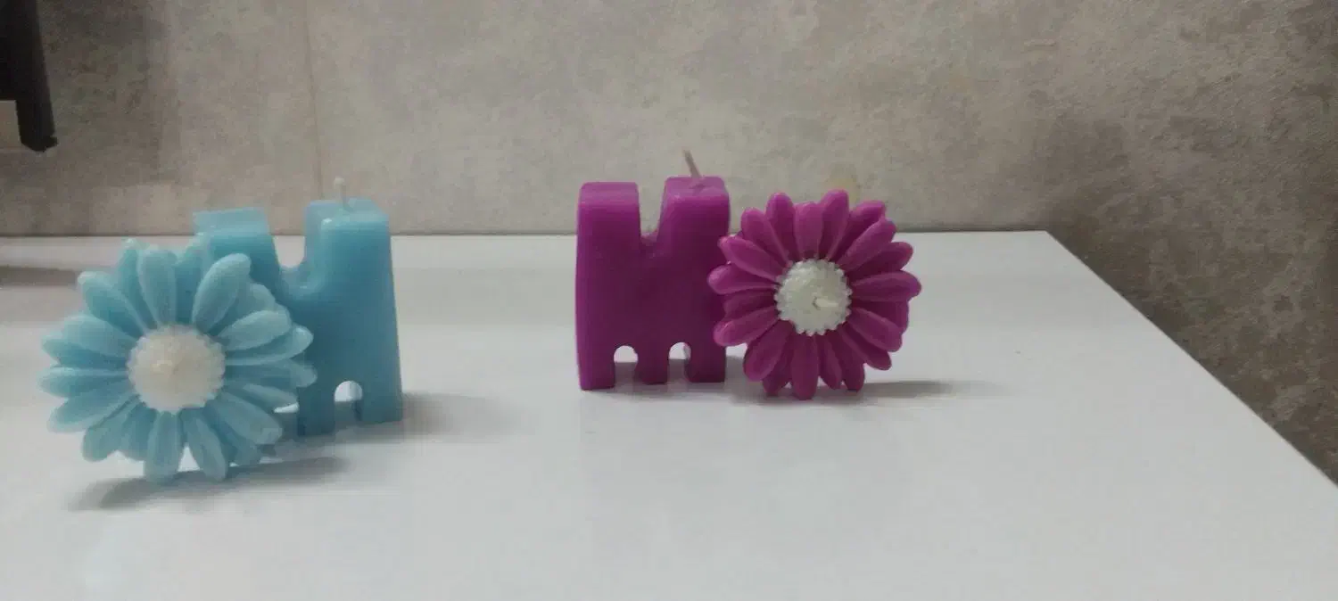 شمع گل و حروف اول اسم|صنایع دستی و سایر لوازم تزئینی|تهران, افسریه شمالی|دیوار