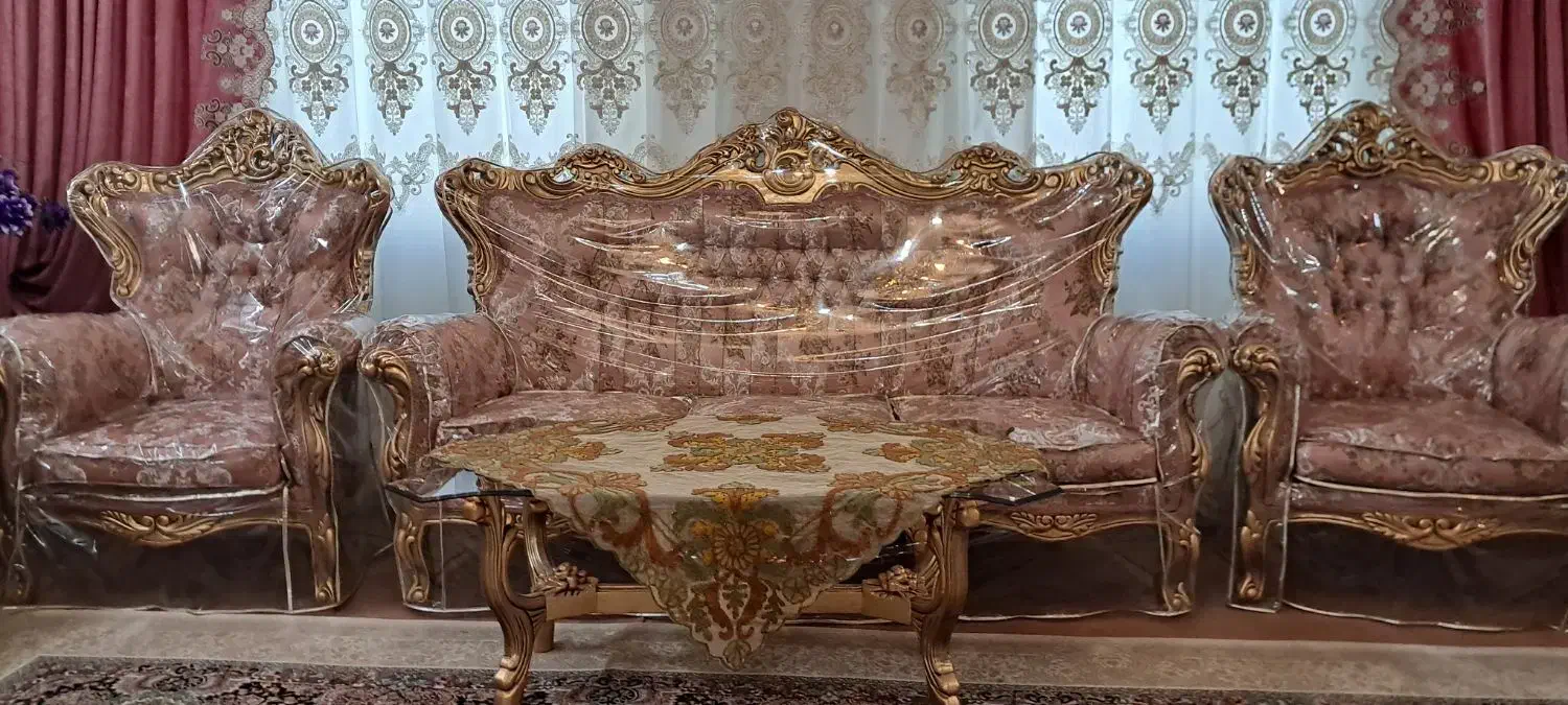 مبل ۹ نفره استیل|مبلمان خانگی و میز عسلی|ملایر, |دیوار