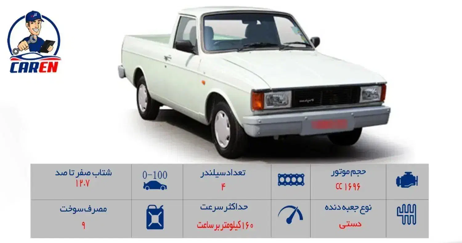 پیکان وانت دوگانه ۹۳|خودرو سواری و وانت|اصفهان, قلعه طبره|دیوار