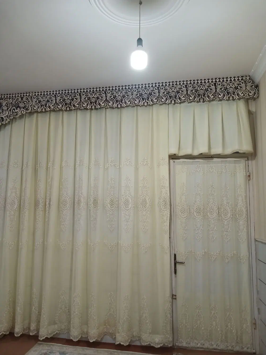 پرده|پرده، رانر، رومیزی|قم, علی آباد سعدگان|دیوار