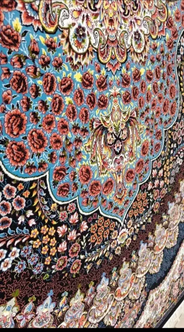 یک عددفرش ارکیده سرمه ای 700شانه.12متری.|فرش|وحیدیه, |دیوار