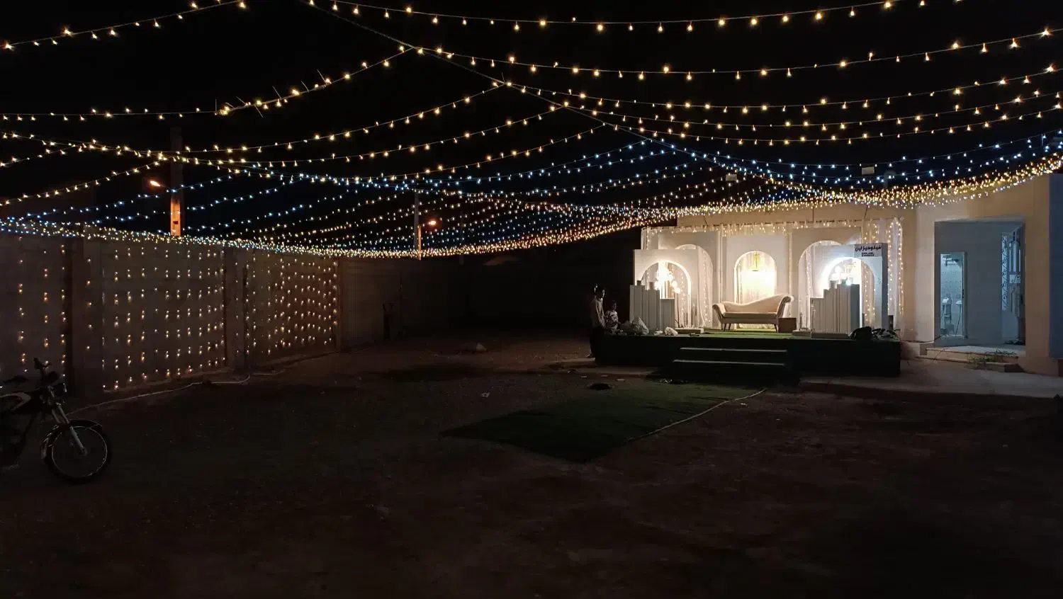 ریسه ارایی رنگین کمان|ریسه و چراغ تزئینی|میناب, |دیوار