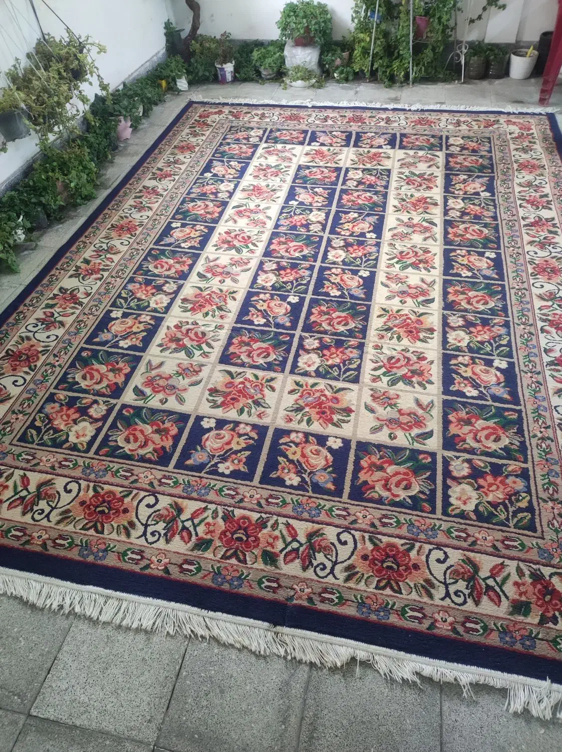 گلیم فرش ۹ متری در حد نو|گلیم، جاجیم، گبه|طرقبه, |دیوار