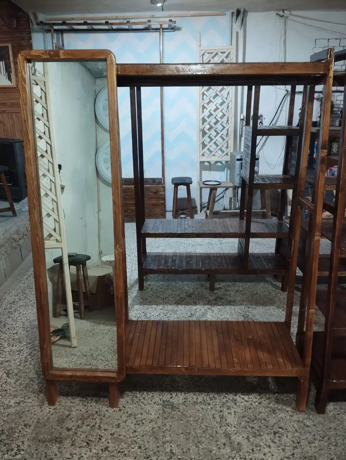 رگال آینه ای|کتابخانه، شلف، قفسههای دیواری|یاسوج, |دیوار