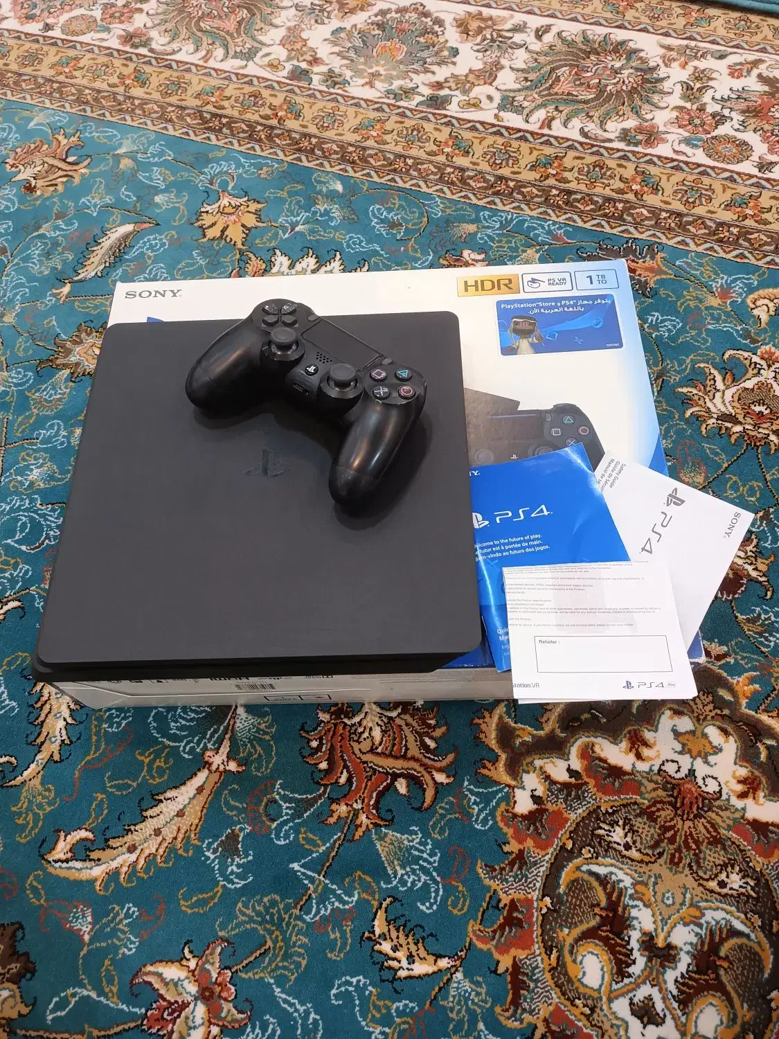 PS4 SLIM 1TB CUH-2216B R2|کنسول، بازی ویدئویی و آنلاین|اهرم, |دیوار