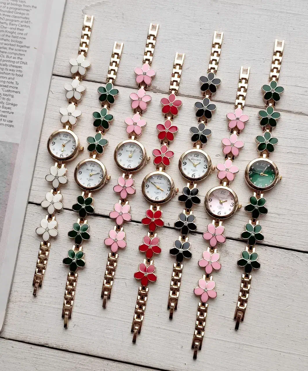 ساعت زنانه بابونه HONGRUI 2002309078|ساعت|تبریز, |دیوار