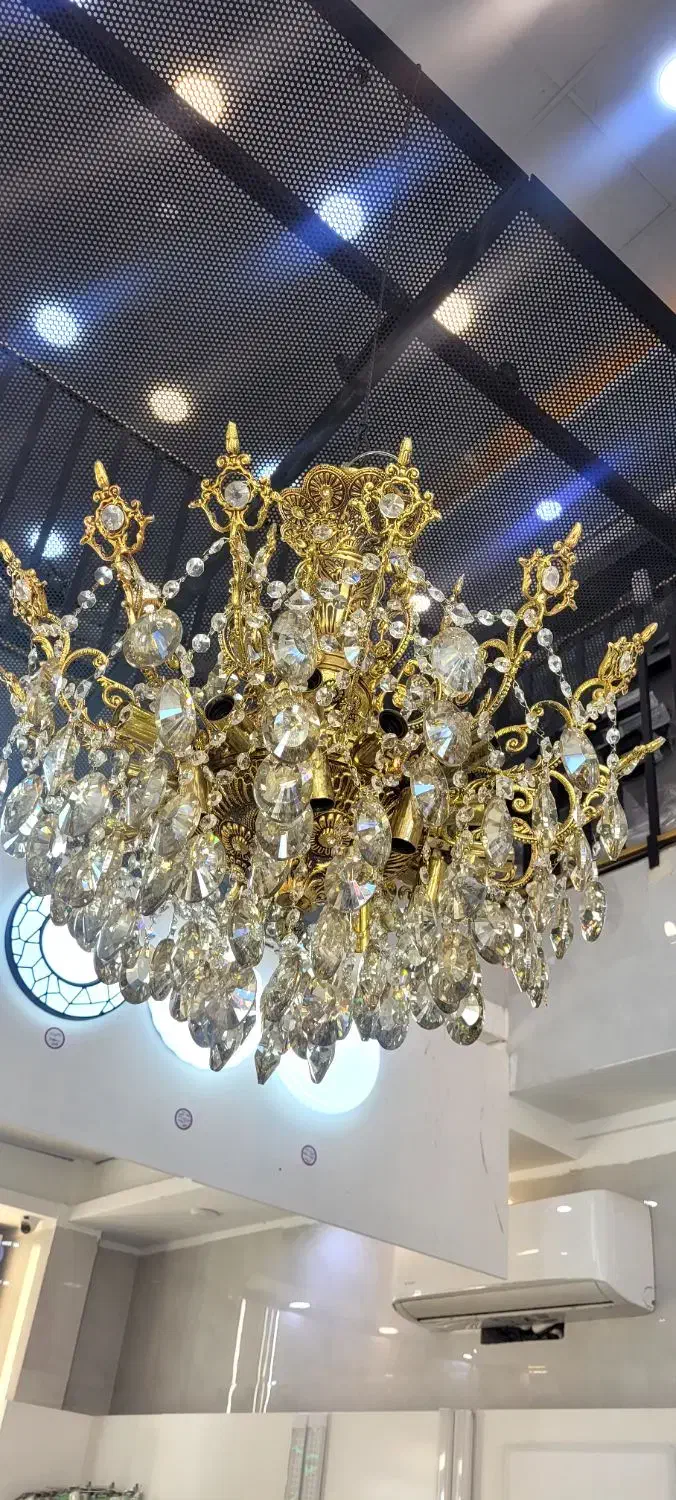 لوستر برونز 24شعله|لوستر و چراغ آویز|فردیس, فردیس|دیوار