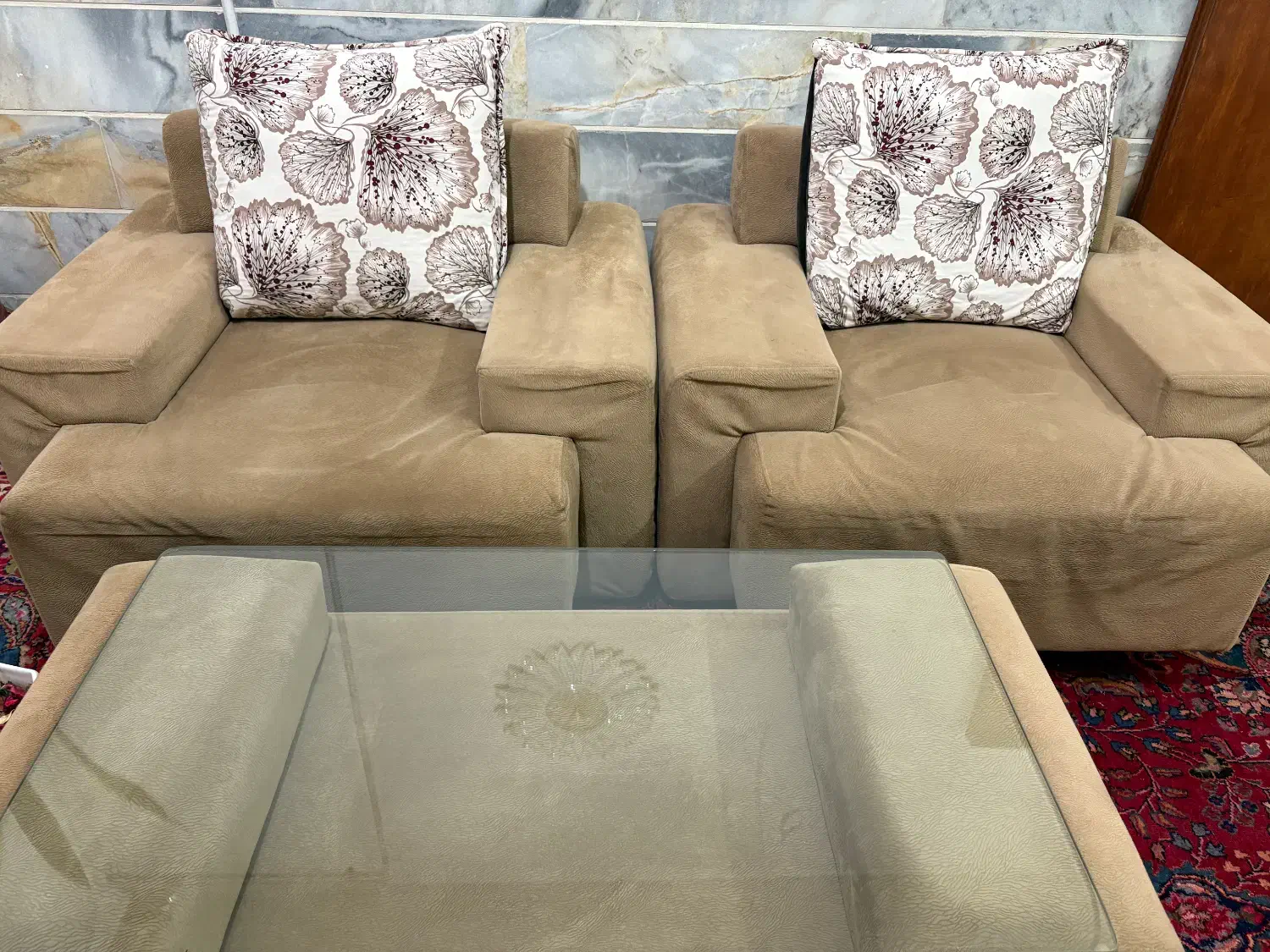 فروش مبل ۷نفره|مبلمان خانگی و میز عسلی|تاکستان, |دیوار