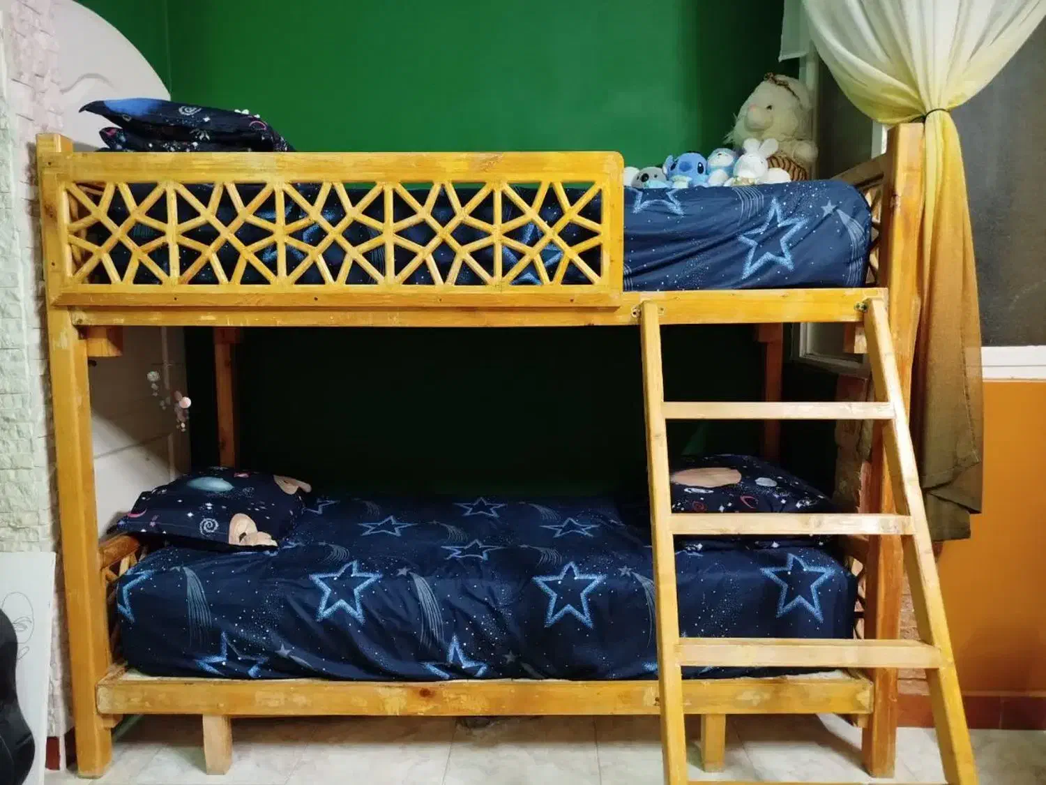 تخت دو طبقه تمام چوب|تخت و سرویس خواب|مشهد, فرهنگیان (شهرک غرب)|دیوار