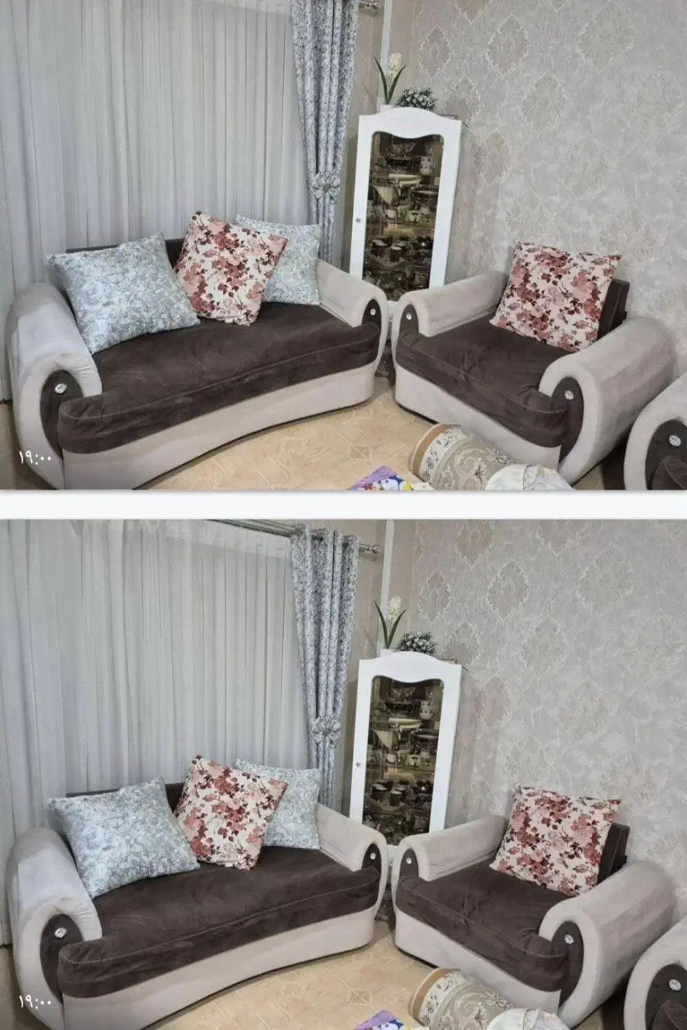 مبل هشت نفره درحد نو .|مبلمان خانگی و میز عسلی|کردکوی, |دیوار