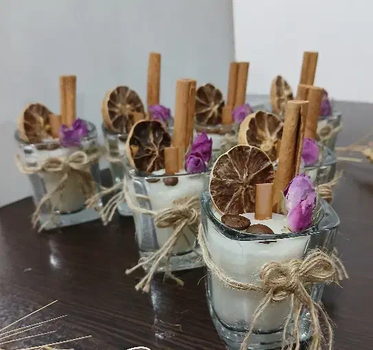 شمع معطر گیاهی درمانی|صنایع دستی و سایر لوازم تزئینی|ابهر, |دیوار