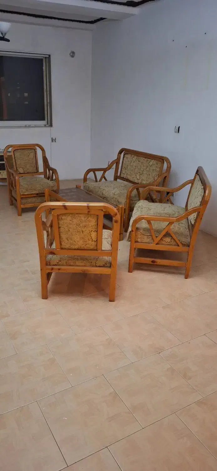 مبل 6 نفره با جلو مبلی|مبلمان خانگی و میز عسلی|بندر انزلی, نیمه شعبان|دیوار