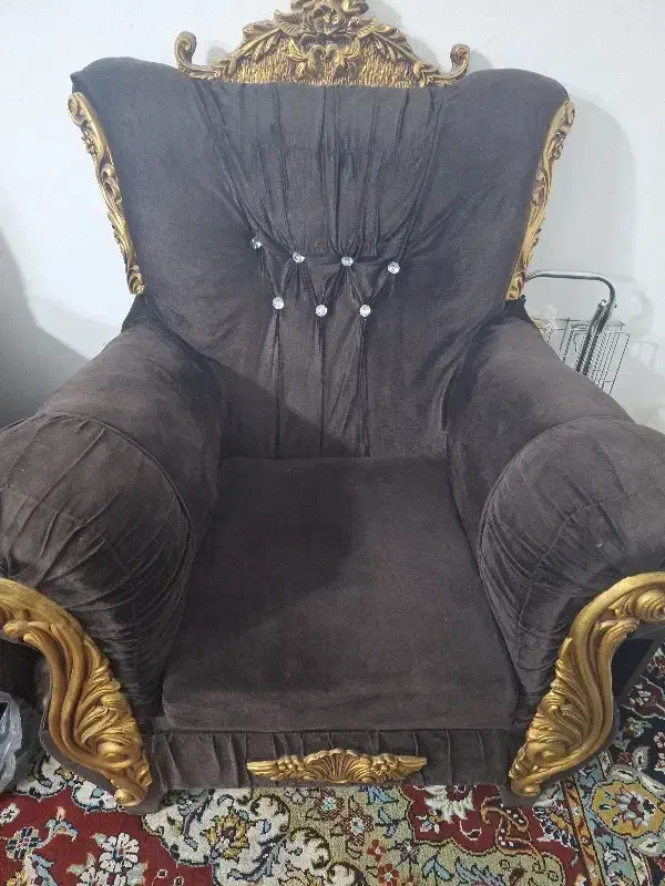 مبلمان هفت نفره  کارکرده  روضه مخمل|مبلمان خانگی و میز عسلی|گلبهار, شهر جدید گلبهار|دیوار