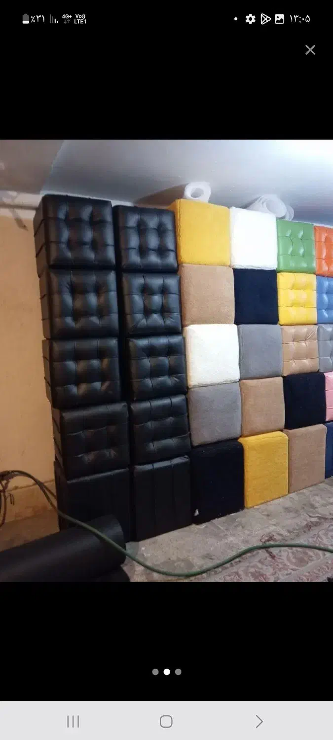 پاف نشیمن انتظار نیمکت پشتی دار|صندلی و نیمکت|کرج, حصارک پایین|دیوار