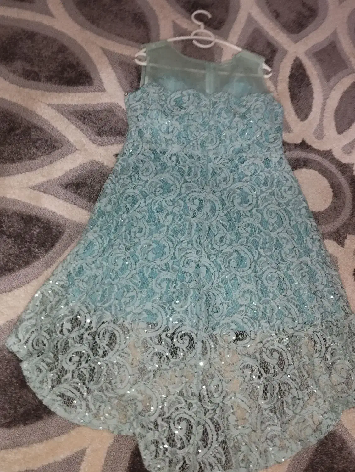 پیراهن عروسکی خوشرنگ فیروزه ای نو|لباس|قم, بنیاد|دیوار