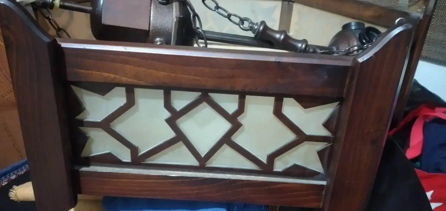 لوستر چوبی|لوستر و چراغ آویز|فردیس, فردیس|دیوار