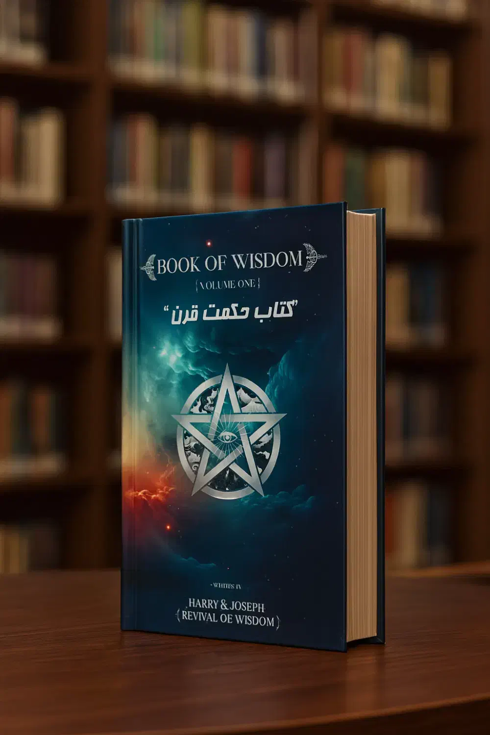 کتاب «حکمت قرن» (چاپ رحلی)|کتاب و مجله مذهبی|شیراز, سیاه سنگ|دیوار