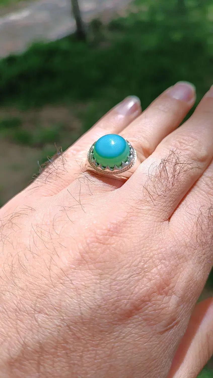 انگشتر عقیق سبز|جواهرات|کوهدشت, |دیوار