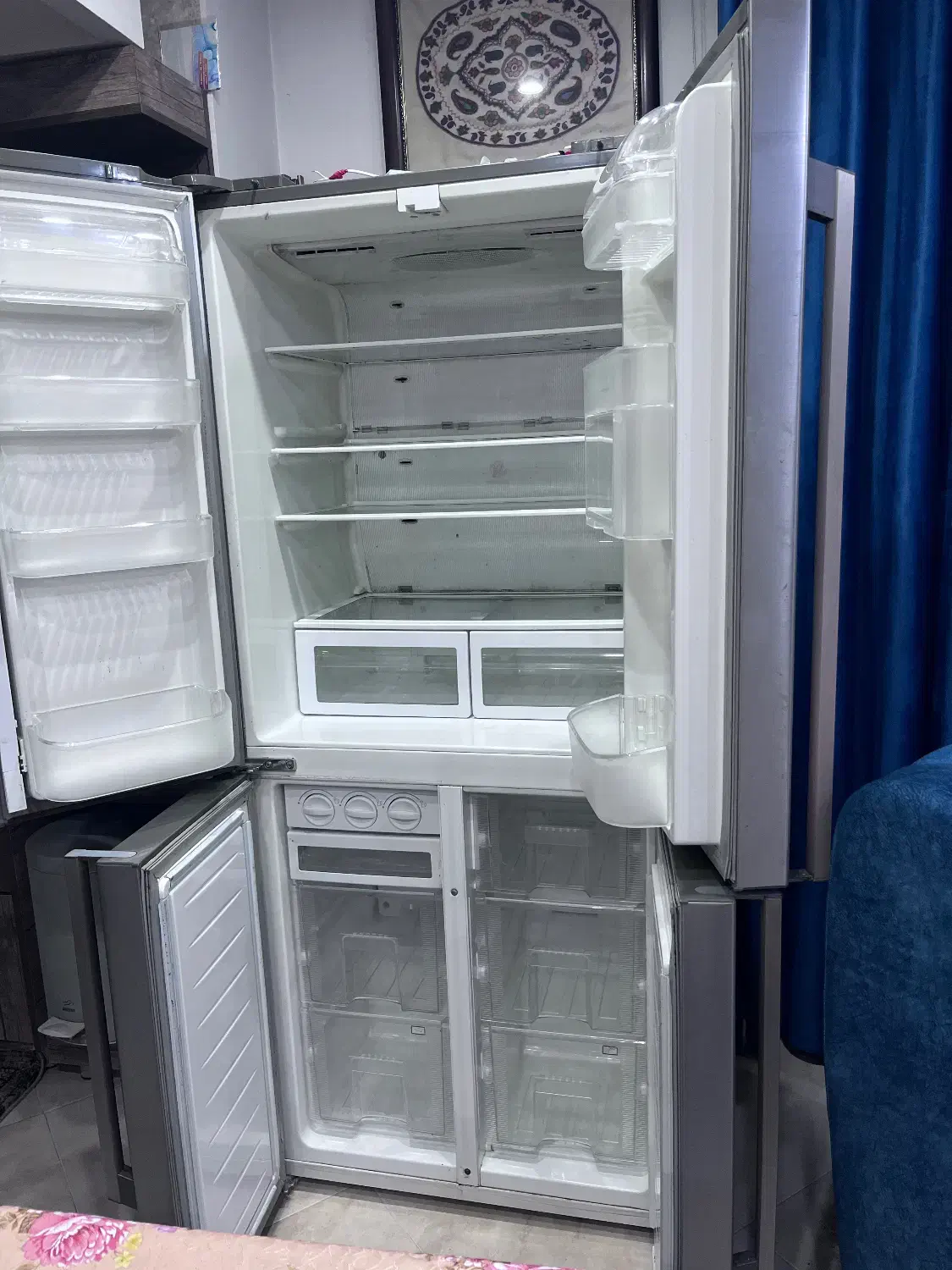 یخچال ساید سیلور۴در|یخچال و فریزر|ساری, |دیوار