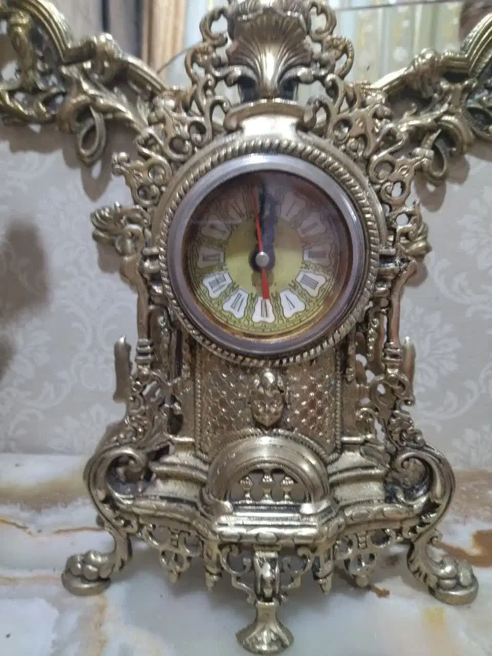 ساعت رومیزی برنزی سنگین وزن|ساعت دیواری و تزئینی|تبریز, |دیوار