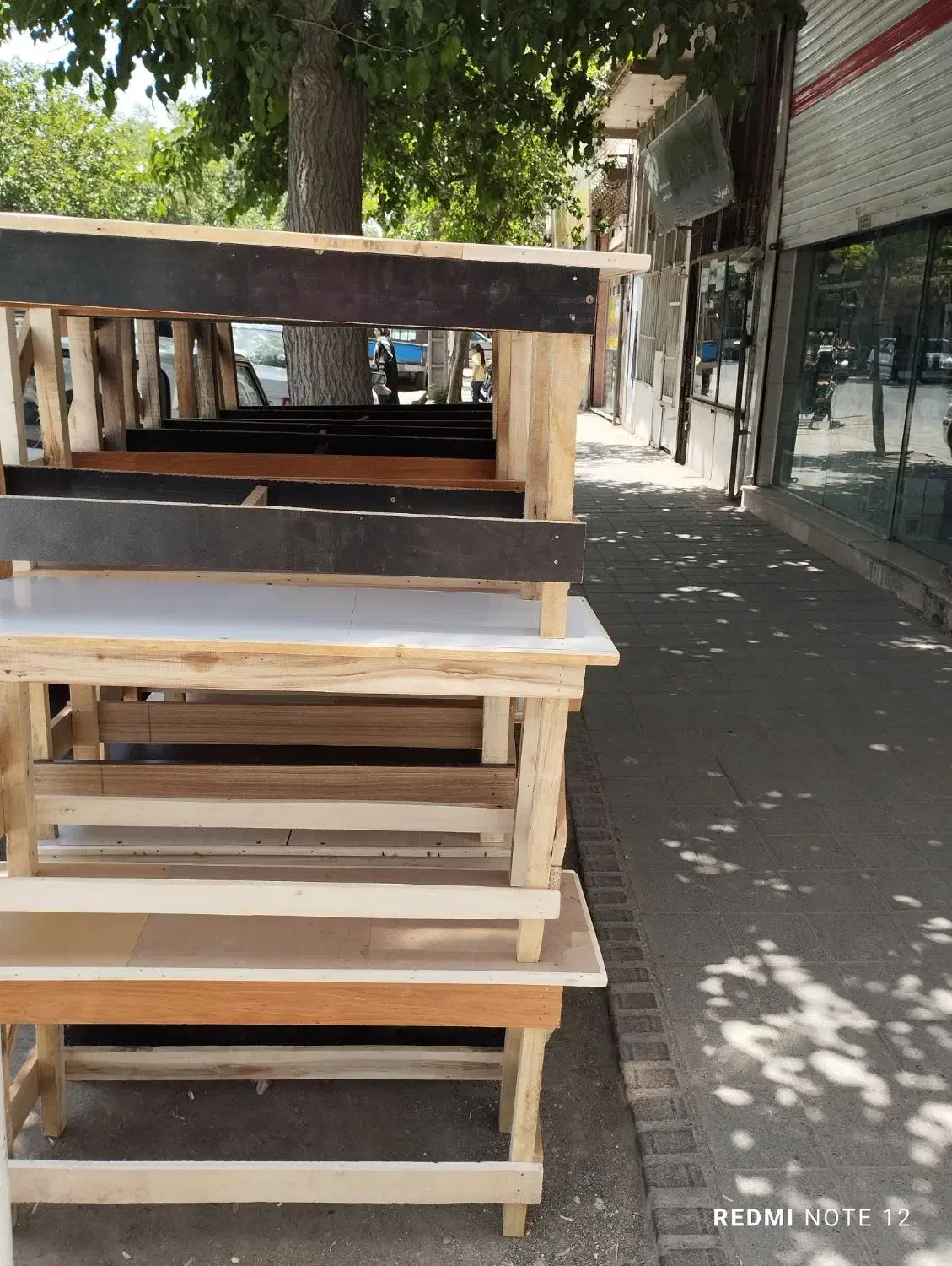 نیمکت چوبی خیاطی|صندلی و نیمکت|مشهد, موعود|دیوار